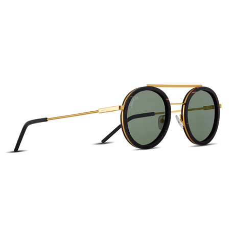 Unisex // Polarized // Riker Sunglasses // Gold + G15