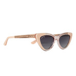 Vista Polarized Sunglasses (Peaches N’ Cremé + Smoke Gradient)