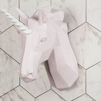 Unicorn Wall Art (Pink + White)