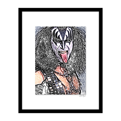 Gene Simmons Wall Art // V3 (12"W x 16"H x 2"D)