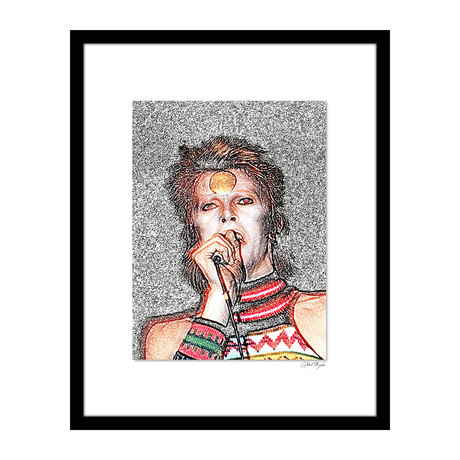 David Bowie Wall Art // V2 (12"W x 16"H x 2"D)