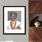 Chuck Berry Wall Art (12"W x 16"H x 2"D)