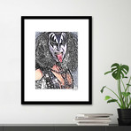 Gene Simmons Wall Art // V3 (12"W x 16"H x 2"D)