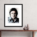 Johnny Cash Wall Art // V2 (12"W x 16"H x 2"D)