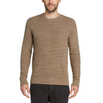 Herringbone Crew Sweater // Portobello (L)