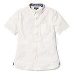 Solid Stretch Oxford Shirt // White (S)