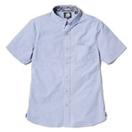 Solid Stretch Oxford Shirt // Blue (L)