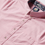 Solid Stretch Oxford Shirt // Pink (XL)