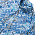 Patina Batik Tailored Shirt // True Blue (S)