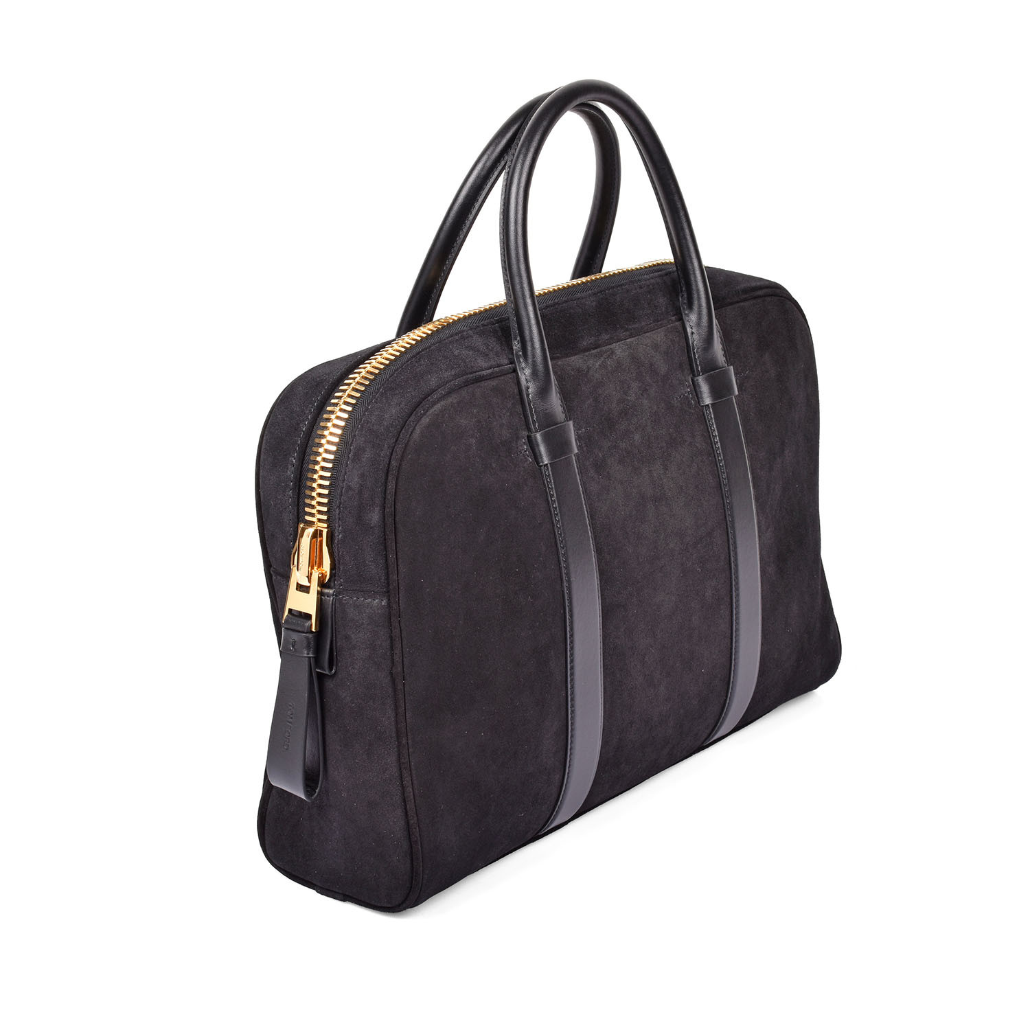 Suede Briefcase V1 // Black - Designer Fashion - Touch of Modern