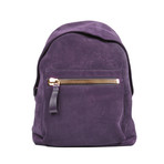 Suede Backpack // Purple