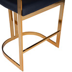 Alessio Faux Leather Counter Stool // Black