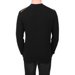 Prada // Patterned Wool Sweater // Black (S)
