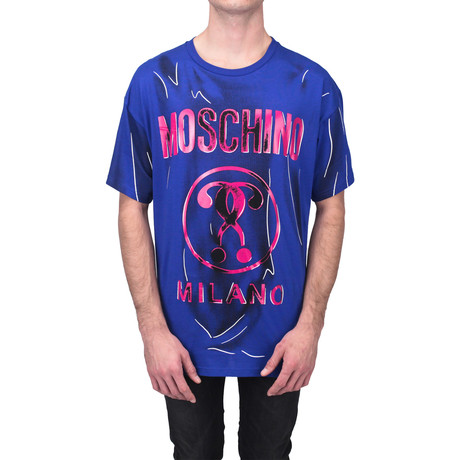 Moschino // Graphic T-Shirt // Blue (S)