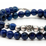 Clorindra Bracelet // Blue + Silver