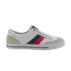 Cole Sneakers // White + Navy + Red (US: 10.5)
