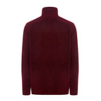 Polarline 1/4 Zipper Sweatshirt // Claret Red (XS)