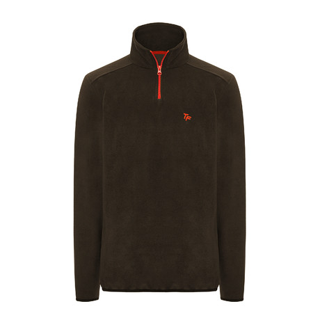 Polarline 1/4 Zipper Sweatshirt // Khaki (XS)