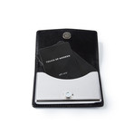 Engravable Dalvey Leather and Stainless Steel Business Card Case