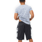 Men's Signature Flip Waistband Shorts // Black (L)