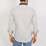 Isaac Long Sleeve Button-Up Shirt // Linen Gray (Small)