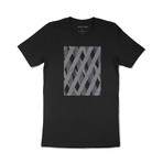 Abstract Diamond Graphic T-Shirt // Black (L)
