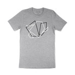 Shape Tangle Redux Graphic T-Shirt // Light Gray (L)
