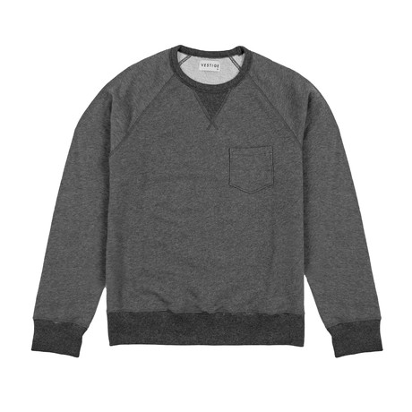 Contrast Banded Sweater // Dark Gray (S)