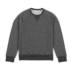 Contrast Banded Sweater // Dark Gray (M)