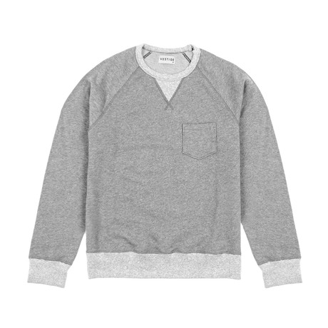 Contrast Banded Sweater // Gray (S)