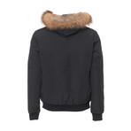Short Hooded Jacket // Black (L)