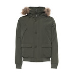 Short Hooded Jacket // Army Green (XL)