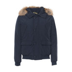 Short Hooded Jacket // Navy (XL)