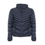 Quilted Jacket // Navy (M)