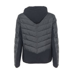 Quilted Jacket // Gray, Black (XL)