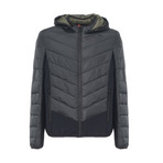 Quilted Jacket // Gray, Black (L)