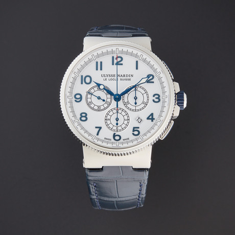 Ulysse Nardin Marine Chronograph Manufacture Automatic // 1503-150/60 // Pre-Owned