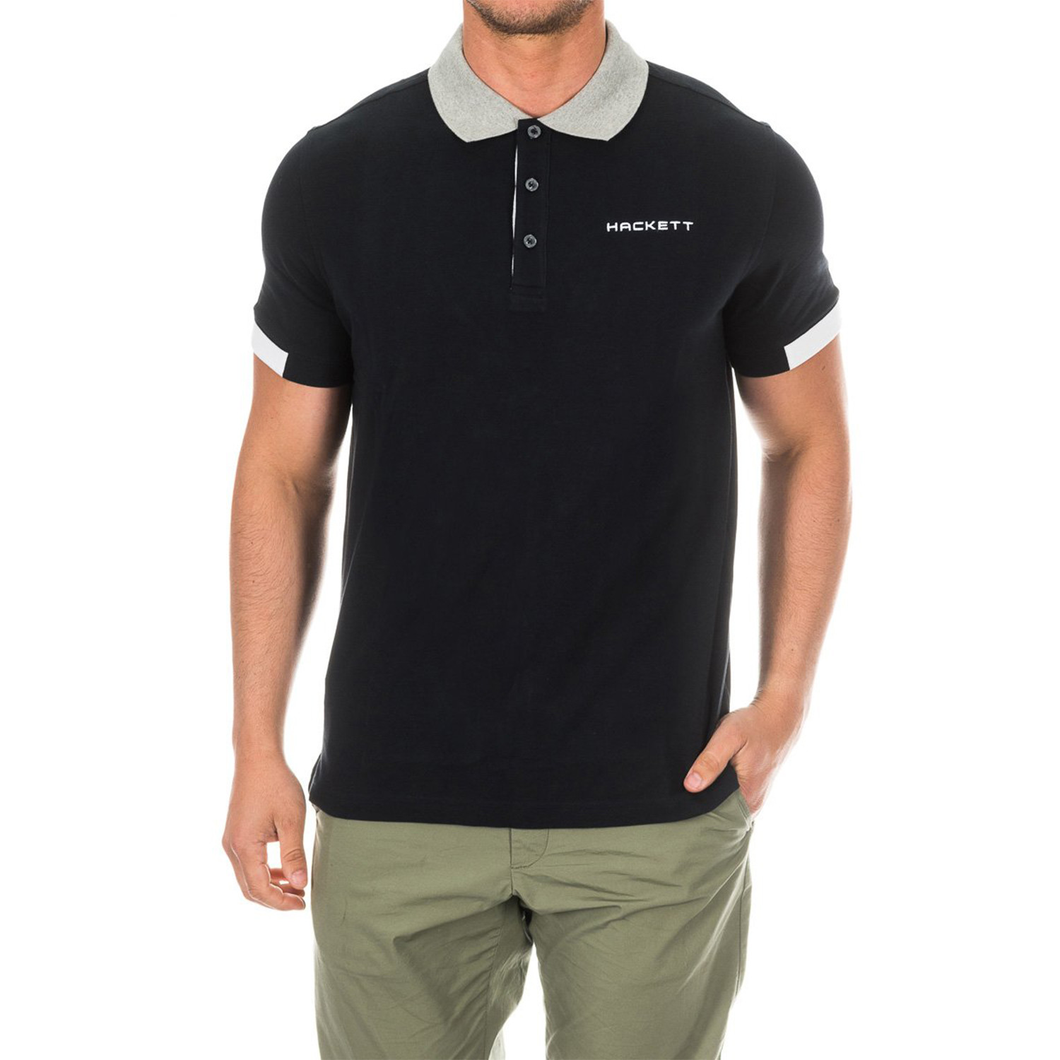 Golf Polo // Black (Large) - Hackett London - Touch of Modern