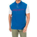 Logo Golf Polo // Cobalt Blue + White (Large)