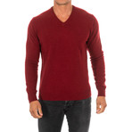 V-Neck Sweater // Garnet (Small)