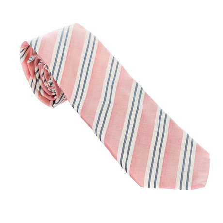 Striped Tie // Pink
