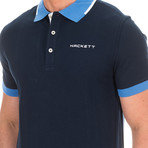 Golf Polo // Navy + Blue (Large)