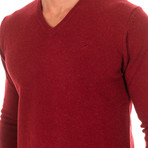 V-Neck Sweater // Garnet (X-Large)