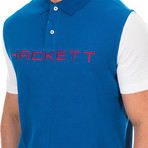 Logo Golf Polo // Cobalt Blue + White (X-Large)