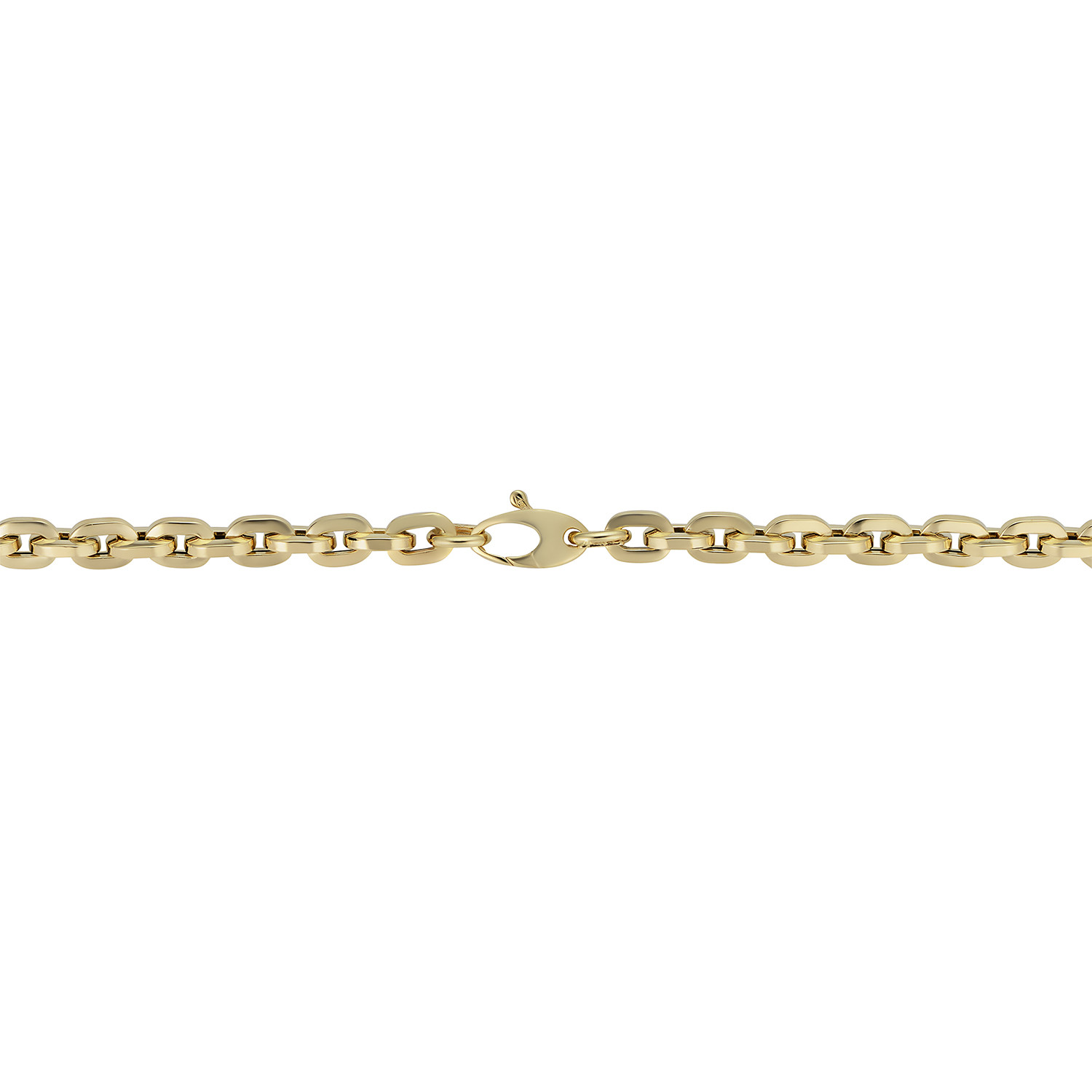 14K Solid Gold Square Link Bracelet // 5mm - Novell Group - Touch of Modern