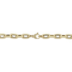 14K Gold Oval Rolo Link Bracelet // 10mm