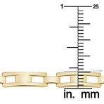 14K Solid Gold H-Link Bracelet // 6.7mm