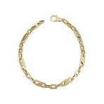 14K Solid Gold Fancy Mariner Link Bracelet // 6.2mm