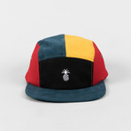 Pineapple Color Block Cap // Navy