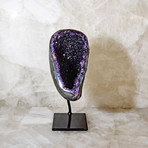 Amethyst // Partial Polished // Geode + Stand
